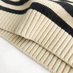 Autumn Baby Boys Striped Sweater Vest Children Cotton Cashmere Pullovers Waistcoat Kids Clothes Toddler Girls Sleeveless Sweater