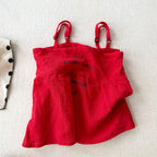 2026 Summer New Children Sleeveless Loose T Shirts Cotton Girls Versatile Sling Vest Toddler Thin Casual Tops Kids Clothes
