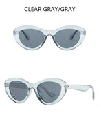 Retro Concave Cat Eye Sunglasses Women Fashion Brand Designer New Sun Glasses Cateye Eyeglasses Shadow for Female