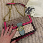 2024 Hot Deal Women'S Shoulder Bag Handbags Luxury Fashion Retro Chain Bag Brand Instagram Versatile Crossbody Small Square Bag