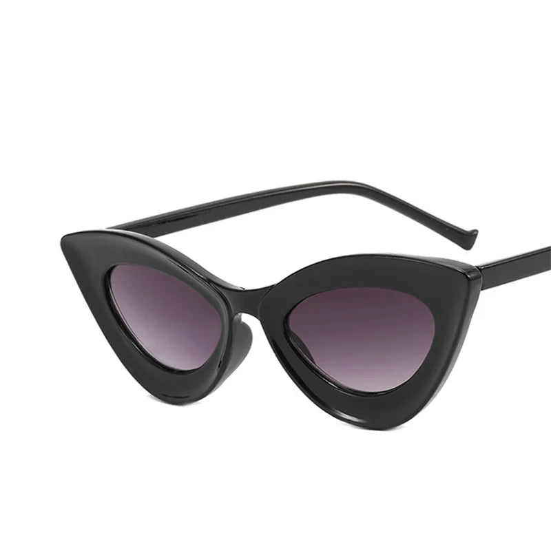 Small Frame Sunglasses Men Women Vintage Cat Eye Sun Glasses Brand Designer Concave Black Cateye Eyewear Shades UV400