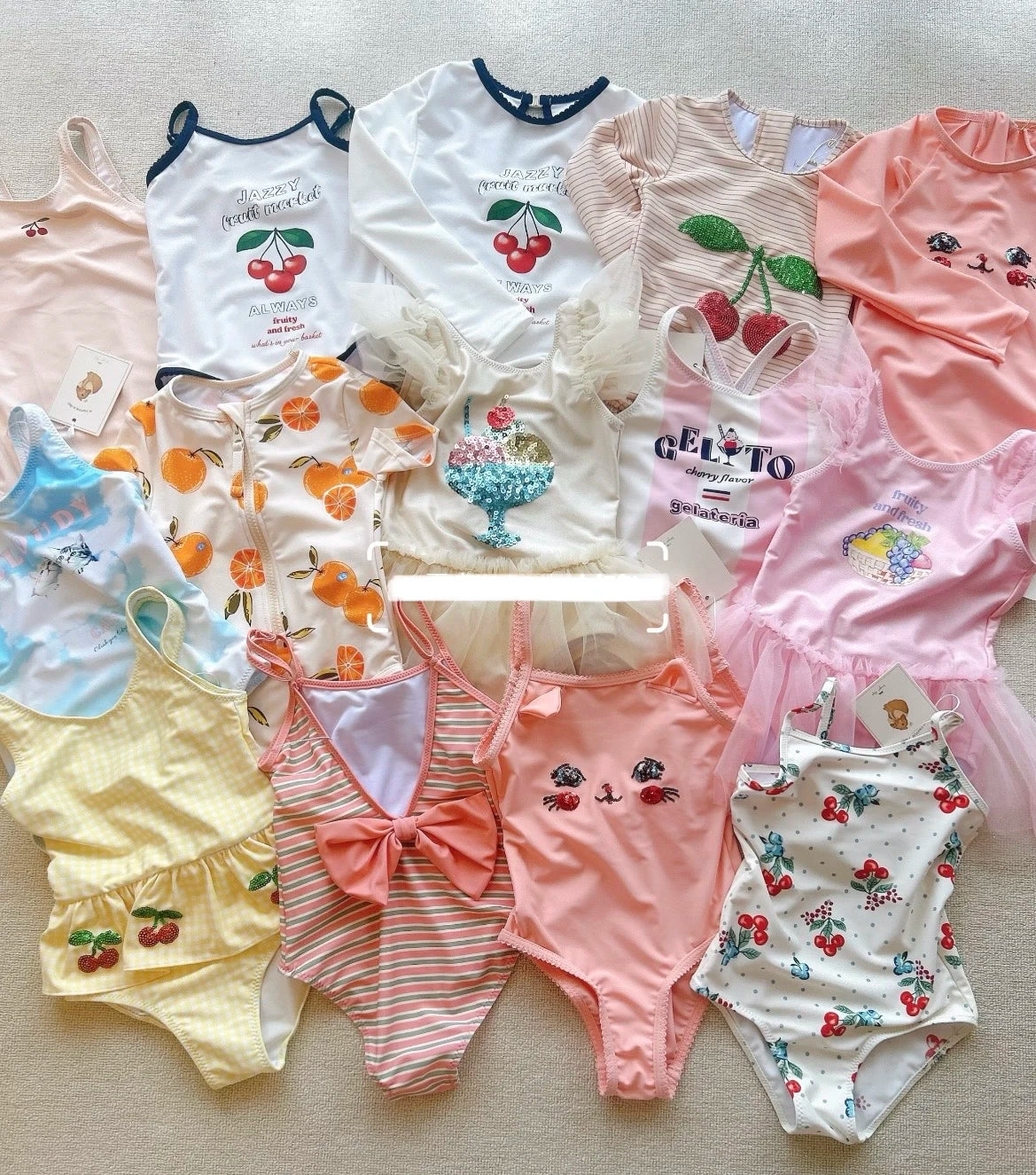 2026 Summer KS Baby Girls Holiday Swimwears Bikini Kids Swimming Suit Wear Clothes Girls One Piece Sister Brother Matching 1-9Y