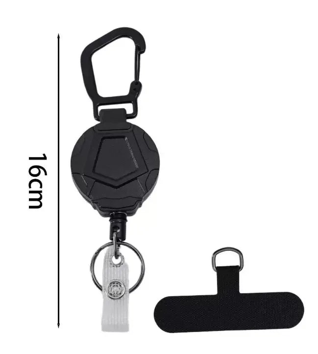 Retractable Keychain Heavy Duty Lanyard Anti-Theft Phone Holder Travel Cellphone Strap Smartphone Safety Tether With Belt Clip