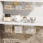 Drawer Storage Box Multifunctional Wall-Mounted Organizer Desk Organizer Dust-Proof Clear Storage Box For Office Bathroom