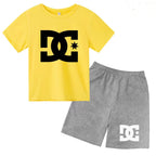 Children's Summer Sets - Boys and girls' 3-13 age group daily wear sports Tshirts,casual short-sleeved shorts,cute gift clothing