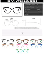 TR90 Fashion Myopia Glasses Frame Retro Brand Designer Cat Eye Optical Prescription Eyeglasses Women Computer Eyeglasses Girls