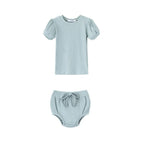 AS 2024 Girls Clothes Short Sleeve 3/4 Kids Boys Clothes For Summer Outfits Girls Clothing Children Ribbed Sets Dress