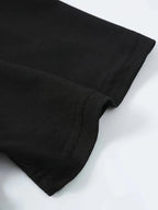 Men's summer 100% pure cotton fashionable casual loose beard skull pattern printed round neck short sleeved T-shirt top