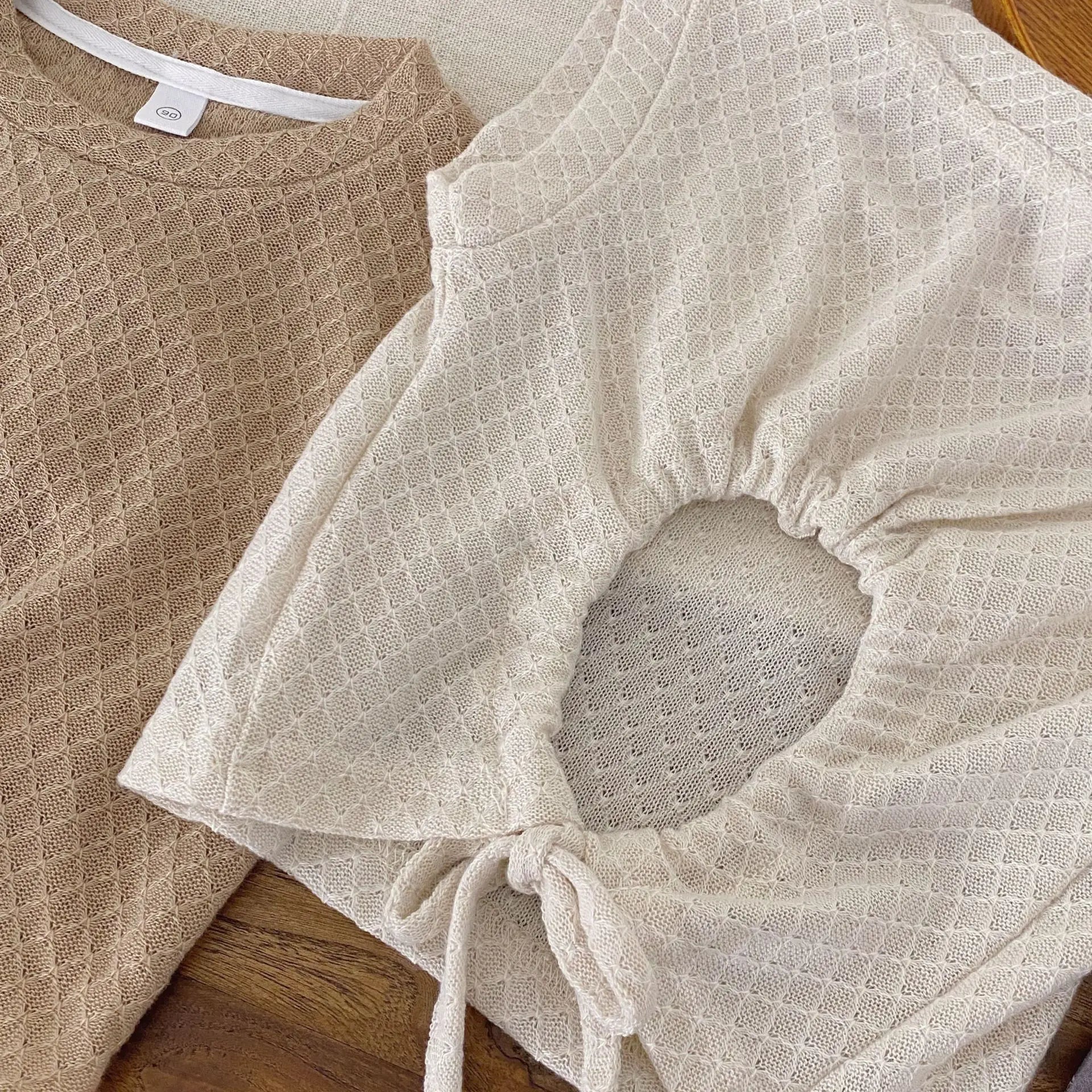 2026 Summer New Girls Solid Sleeveless T Shirts Baby Girl Cute Hollowed Out Vest Toddler Thin Breathable Tops Kids Clothes