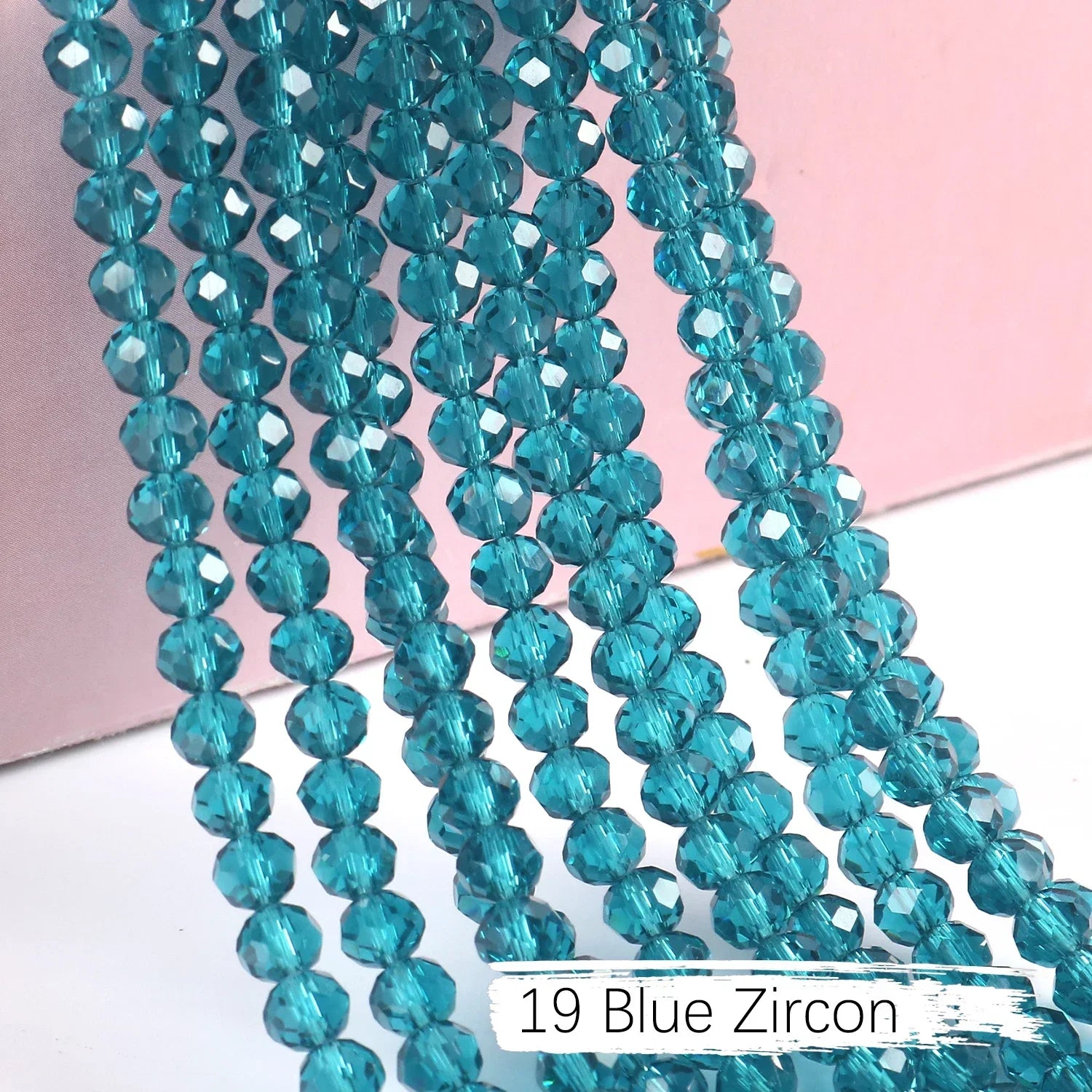 2mm 4mm 6mm 8mm Rondelle Austria Crystal Beads Faceted Glass Beads Loose Spacer Beads for DIY Bracelet Garment Making