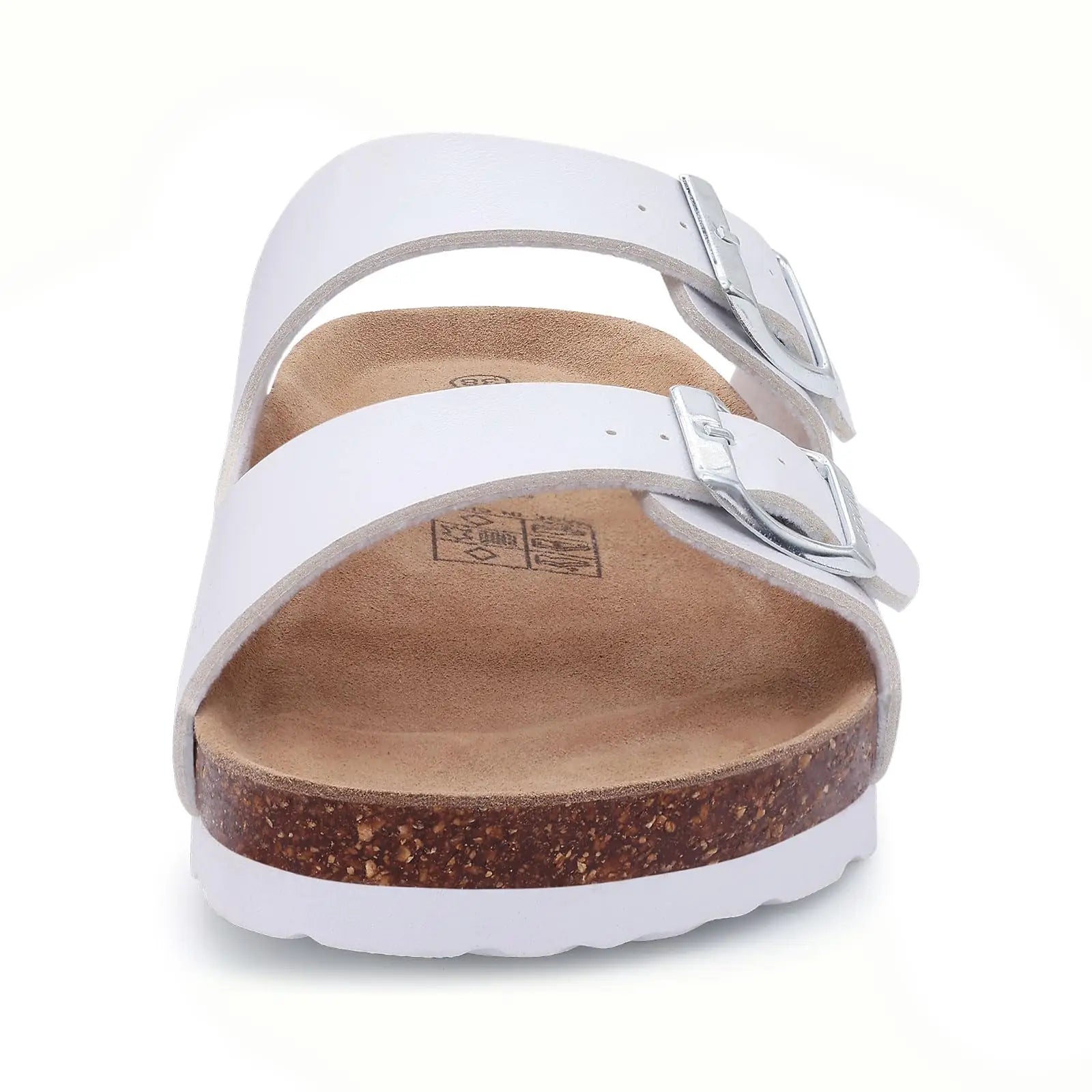 Asgard Summer New Leather Sandals Outdoor Fashion Double Buckle Beach Shoes Comfort Cork Footbed Clogs Slipper With Arch Support