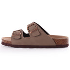Asgard Summer New Leather Sandals Outdoor Fashion Double Buckle Beach Shoes Comfort Cork Footbed Clogs Slipper With Arch Support