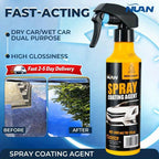 Car Coating Spray Kit 300ml Nano Ceramic Hydrophobic Coating Paint Protection Set With Sponge Cloth Scratch Repair High Gloss