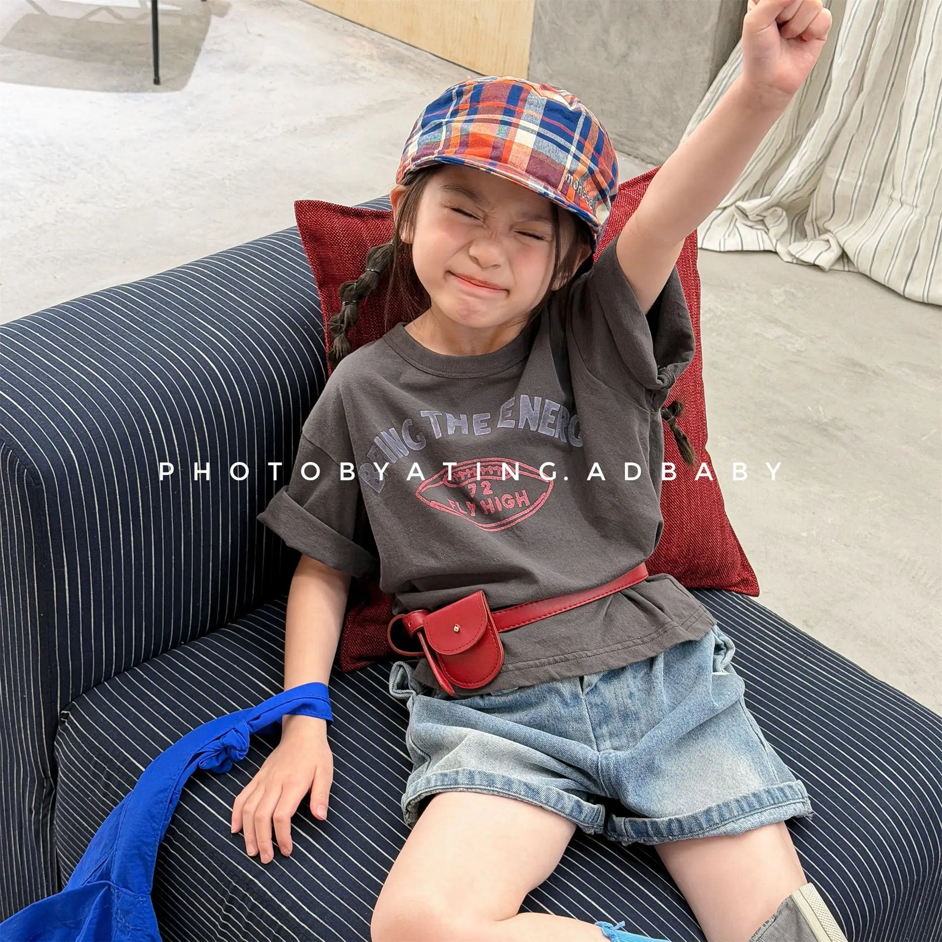 2026 Summer New Children Short Sleeve T Shirts Cotton Boys Letter Print Casual Tee Baby Girls O-neck Loose Tops Kids Clothes