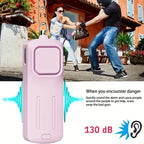 Self Defense Alarm 130dB Personal Alarm Keychain USB Rechargeable For Personal Alarms For Women Alarm Travel For Women Girls Kid
