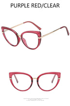 Fashion Anti Blue Light Cat Eye Glasses Frame Blue Light Blocking Eyeglasses Frame for Women Optical Eyewear Cateye Accessories