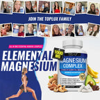 Magnesium Complex 1000MG Supplement - Magnesium Glycinate, Citrate & Malate - Sleep Support, Stress Relief, Muscles & Relaxation