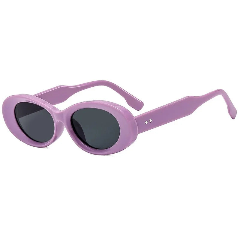 Vintage Round Sunglasses Women New Retro Oval Sun Glasses High Quality Trendy Brand Eyewear Shadow for Female