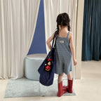 2026 Summer New Children Loose Casual Overalls Toddler Girls Sling Jumpsuit Cotton Boys Thin Striped Strap Shorts Kids Clothes