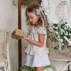 2026 Summer New Girls Cute Lace Short Skirts Cotton Children Preppy Style Princess Dress Baby Girl Sweet Skirts Toddler Clothes