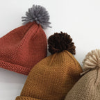 Kids Winter Hats For Newborn Boys Crochet Bonnet Casual Toddler Girl Cute Cap Children Solid Baby Boy Knitted Warm Beanies