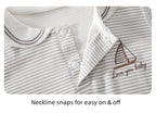 New Summer Newborn Baby Striped Romper Sailor Collar Jumpsuit Thin Breathable Baby Air Conditioner Infant Clothes