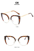 Quality Cat Eye Half Frame Oversized Frame Glasses Anti-blue Light 2023 New Glasses Frame Ins Retro Trend Fashion Glasses 2023