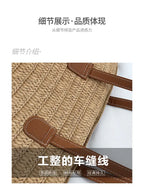 Luxury Designer Summer Beach Party Purses Shopper Tote Bag Women's Large Capacity Shoulder Bag Summer Straw Woven Basket Handbag