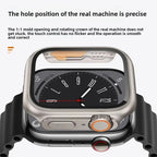 Glass+Case for Apple Watch 46mm 44mm 45mm 41 40 38 42mm Screen Protector Cover Change Ultra Bumper iWatch Series 10 9 8 7 SE 6 5
