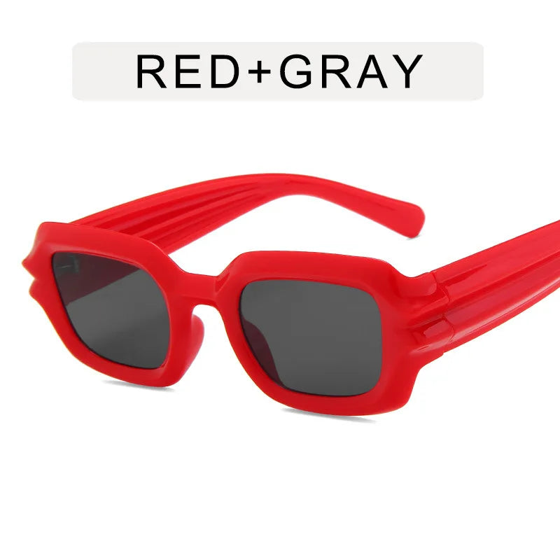 Punk Square Sunglasses 2022 New Ripple Funny Sunglasses Bump Cyberpunk Sunglasses Trendy Hip Hop Glasses UV400