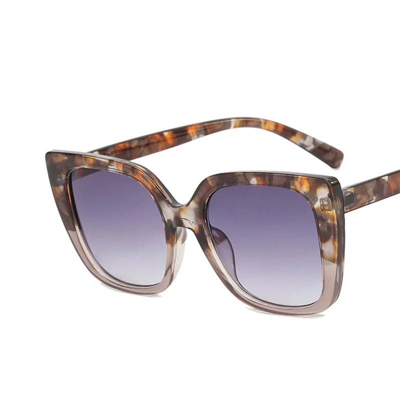 New Fashion Square Sunglasses Designer Luxury Women 2023 Cat Eye Sun Glasses Female Classic Retro Trendy Gradient Eyewear Shades