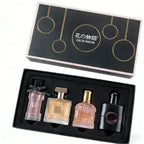 105ML Womens Perfume Gift Set 4 Fresh Floral Woody Long Lasting Fragrances Elegant Smooth Luxurious Collection Ideal for Travel