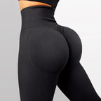 Seamless Knitted Leggings Fitness GYM Pants Women's High Waist Leggings Hips Tight Peach Buttocks High Waist Nude Yoga Pants