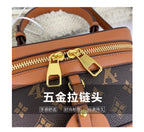 Brand Designer Women's Printed Box Bag Handbags Ladies Retro Patchwork Handbags Wild Portable Shoulder Corssbody Cosmetic Bag