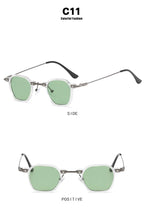 Retro Square Sunglasses Men Small Frame Sun Glasses Women New Fashion Polygonal Metal Eyeglasses Shadow UV400