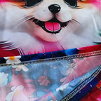 3D Cat Graphic T Shirts Autumn Clothing for Girls O-Neck Streetwear Top Long Sleeve T-Shirt Cartoon Animal Children's T-Shirts