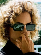 2022 Pink Shades Women Small Sunglasses Black Fashion Square Glasses Vintage Retro Green Glasses Female Unisex Oculos Feminino