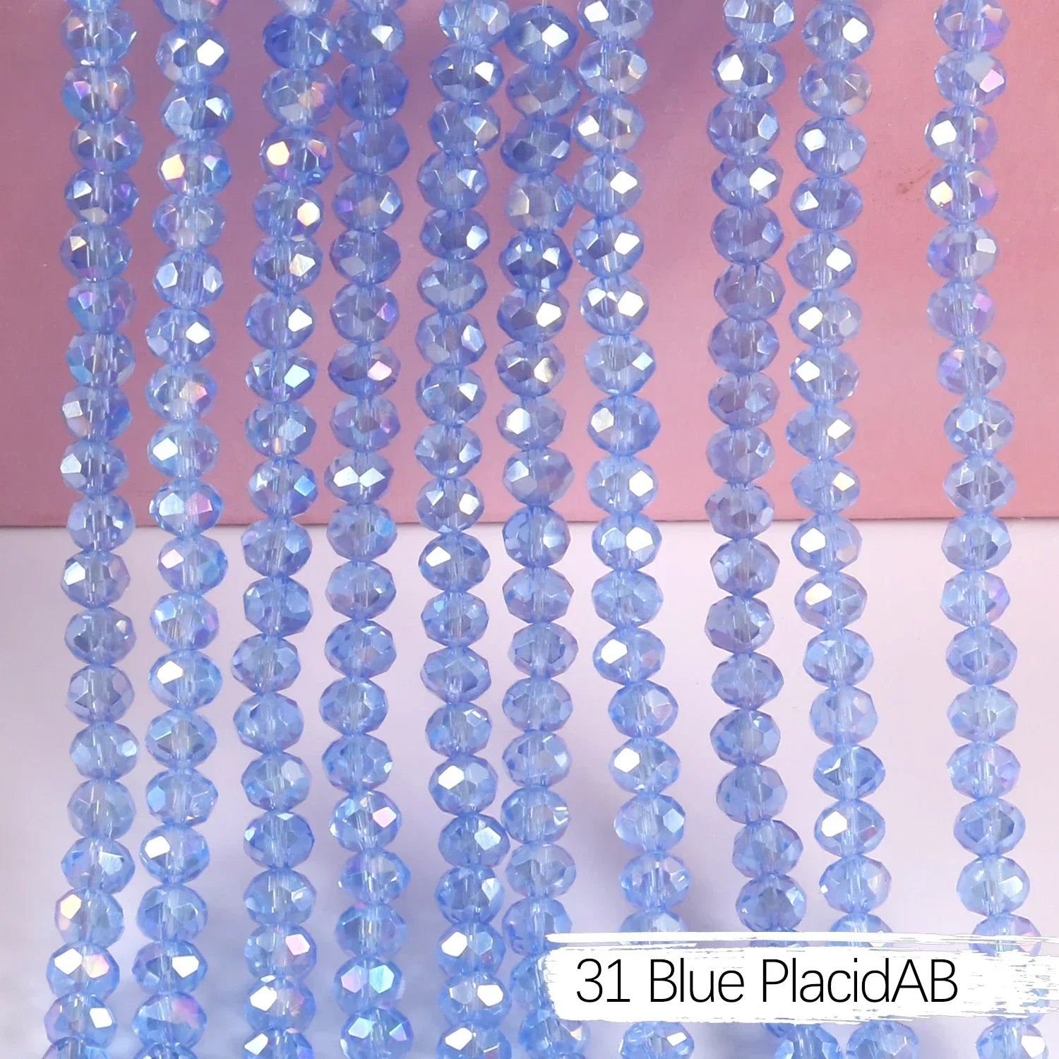 2mm 4mm 6mm 8mm Rondelle Austria Crystal Beads Faceted Glass Beads Loose Spacer Beads for DIY Bracelet Garment Making