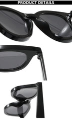 Vintage Punk Square Sunglasses Women Brand Fashion Concave Sun Glasses Men Shades UV400 Olive Green Leopard Rivets Eyewear