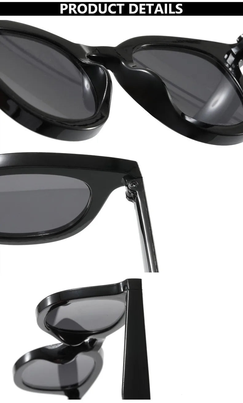 Vintage Punk Square Sunglasses Women Brand Fashion Concave Sun Glasses Men Shades UV400 Olive Green Leopard Rivets Eyewear