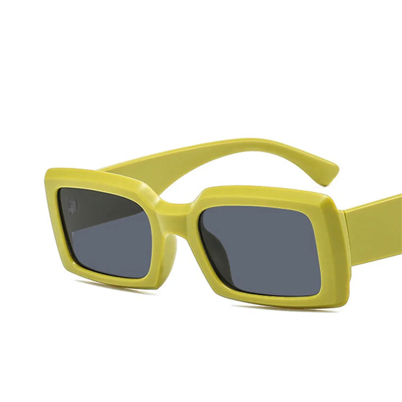 2022 Pink Shades Women Small Sunglasses Black Fashion Square Glasses Vintage Retro Green Glasses Female Unisex Oculos Feminino