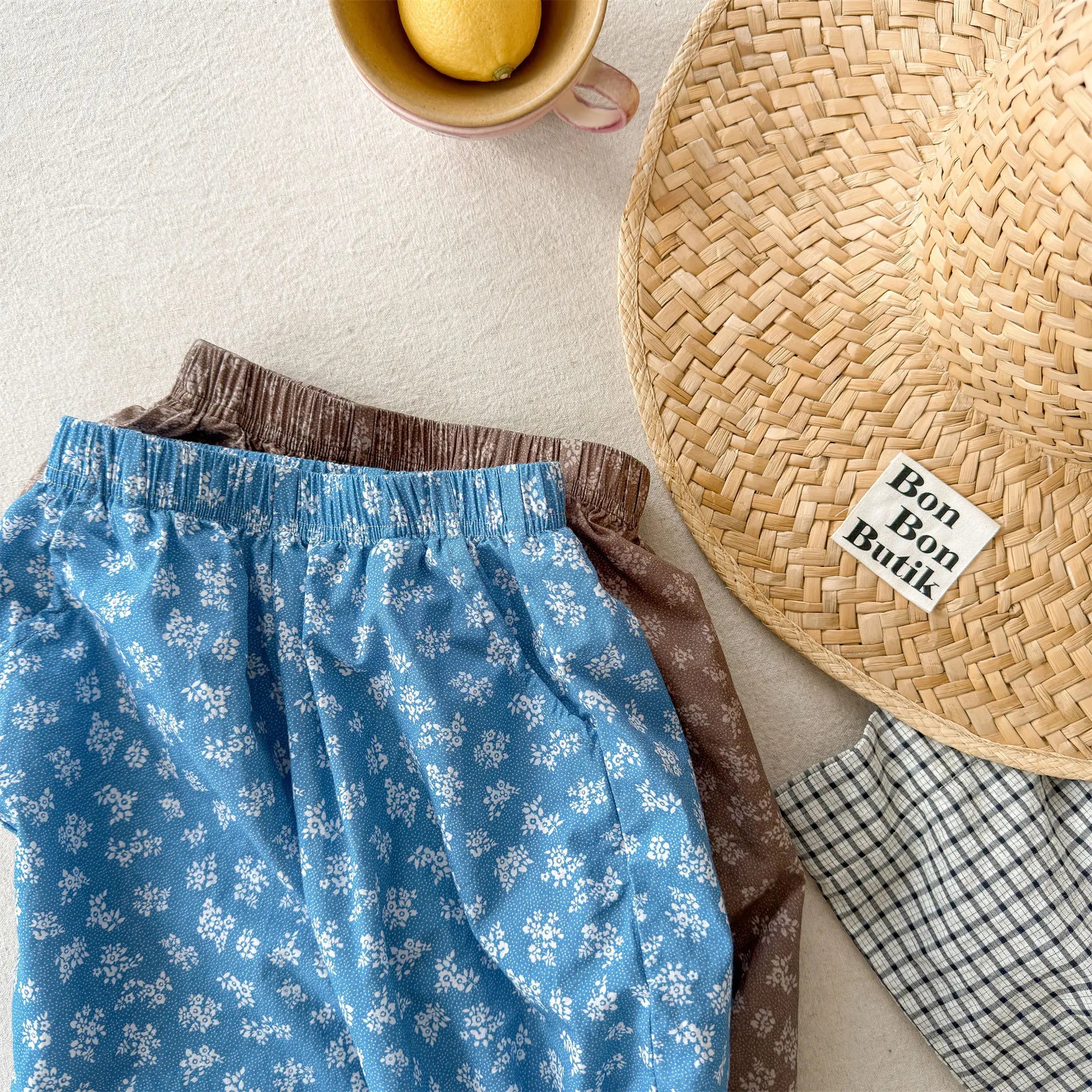 2026 Summer New Girls Lace Wide Leg Pants Toddler Thin Casual Pants Baby Girl Floral Mosquito Proof Pants Cotton Kids Clothes