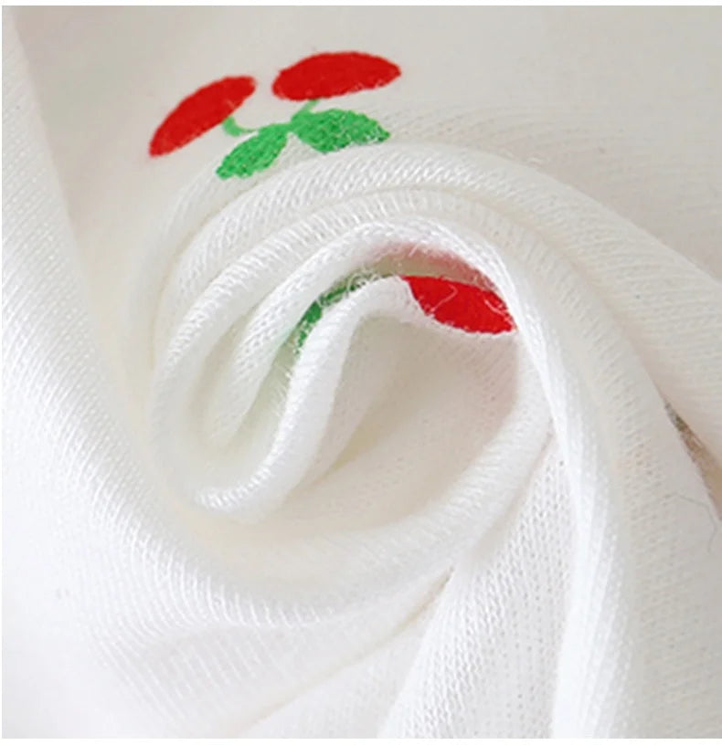 Baby Sleepwear 0-3Y Infant Pajama Set Cotton Strawberry Print Skin Friendly Baby Clothes Short Sleeve Toddler Loungewear