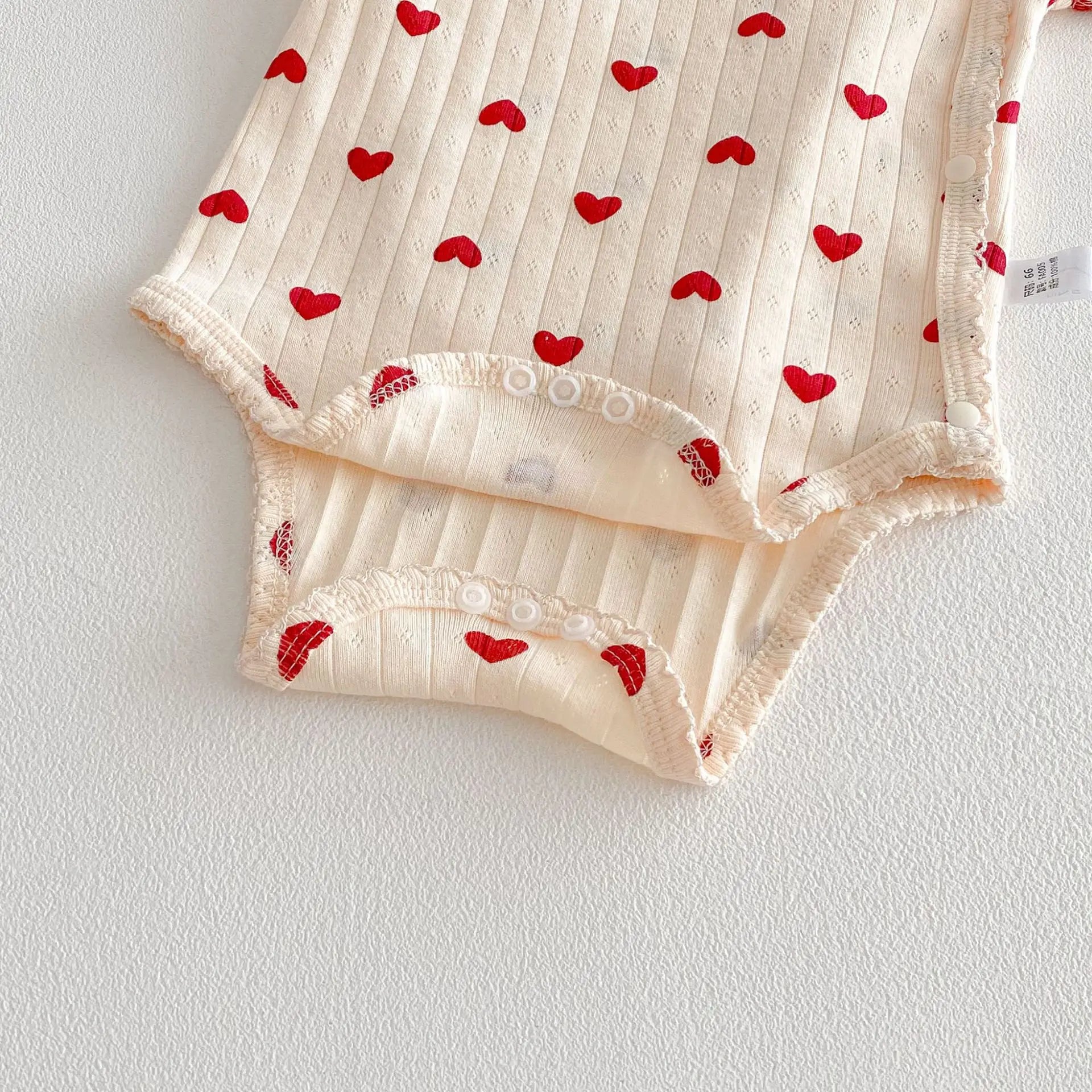 2026 Summer New Baby Sleeveless Sling Bodysuit Cute Infant Girl Heart Print Jumpsuit Cotton Toddler Sling Newborn Clothes 0-24M