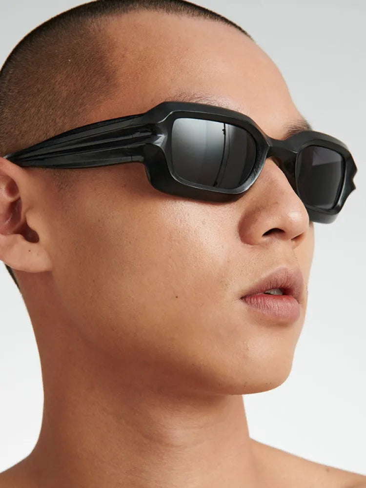 Punk Square Sunglasses 2022 New Ripple Funny Sunglasses Bump Cyberpunk Sunglasses Trendy Hip Hop Glasses UV400