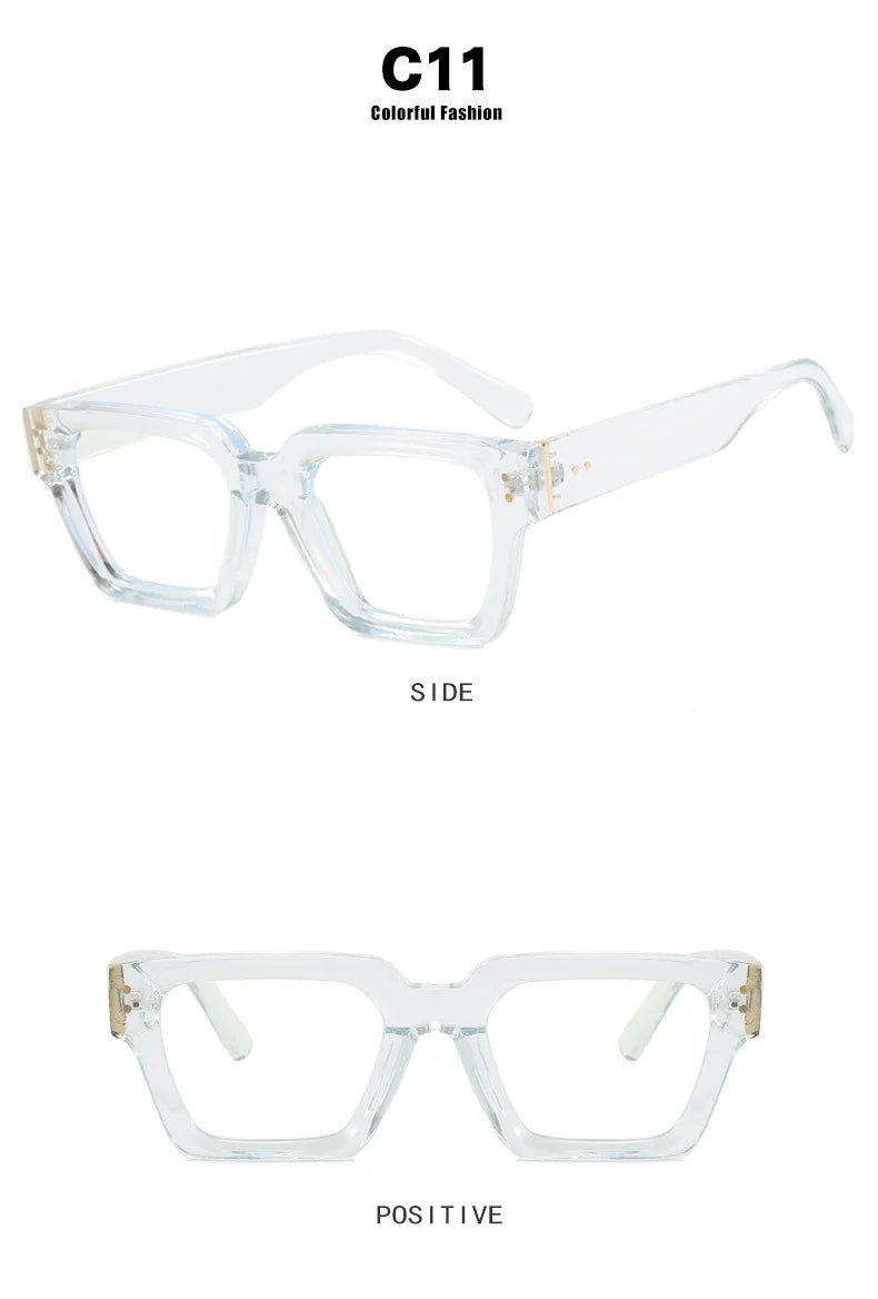 Classic Rectangle Small Sunglasses Women Men Square Personality Sun Glasses Vintage Fashion Ins Glasses Frame Shades UV400