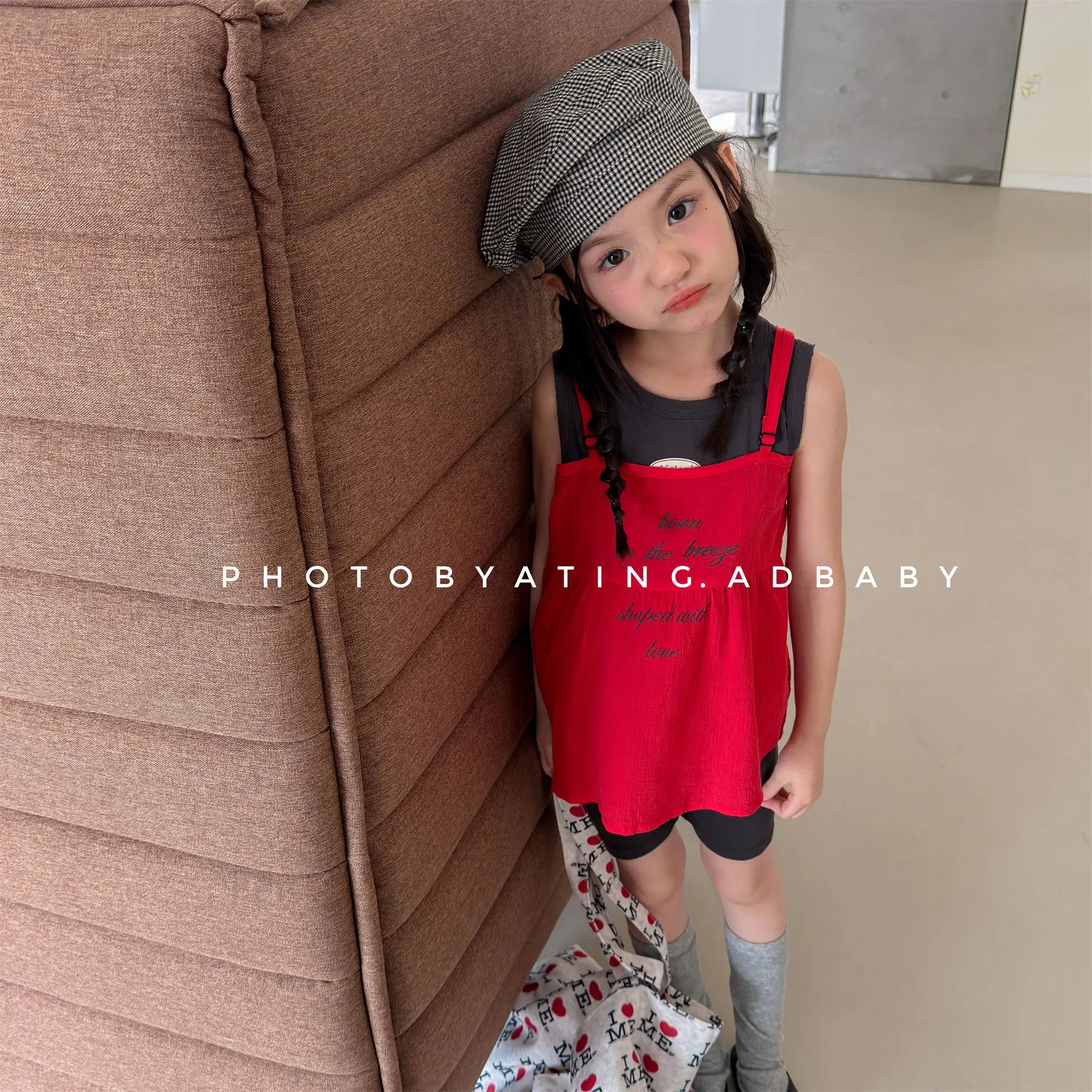 2026 Summer New Children Sleeveless Loose T Shirts Cotton Girls Versatile Sling Vest Toddler Thin Casual Tops Kids Clothes