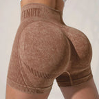 Women Gym Arch Shorts High Waist Athletic Butt Lifting Workout Biker Scrunch Yoga Pants Leggins Sports Fitness Short Tights