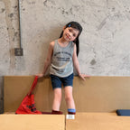 2026 Summer New Children Sleeveless T Shirts Cotton Boys Girls Letter Print Vest Toddler Fashion Casual Tops Kids Clothes