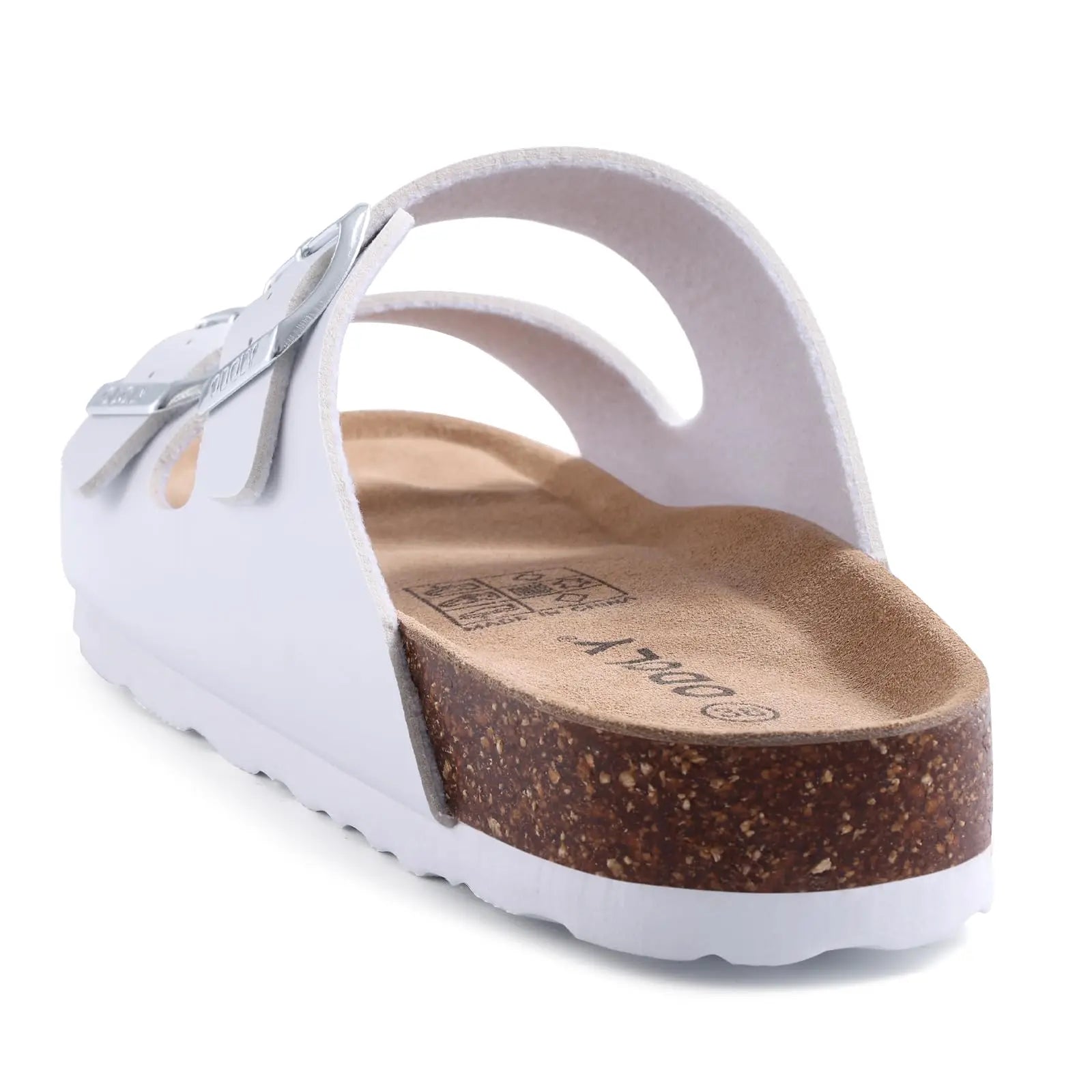 Asgard Summer New Leather Sandals Outdoor Fashion Double Buckle Beach Shoes Comfort Cork Footbed Clogs Slipper With Arch Support